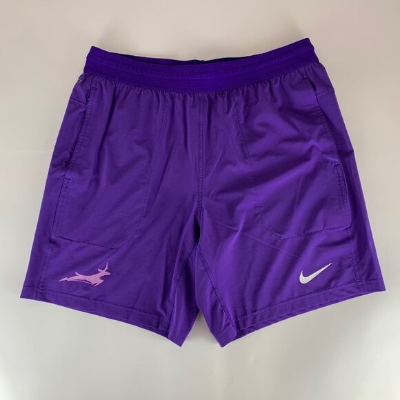 Grand Canyon University Antelopes Purple Nike Dri Fit Athletic Shorts Mens Large - Picture 1 of 7